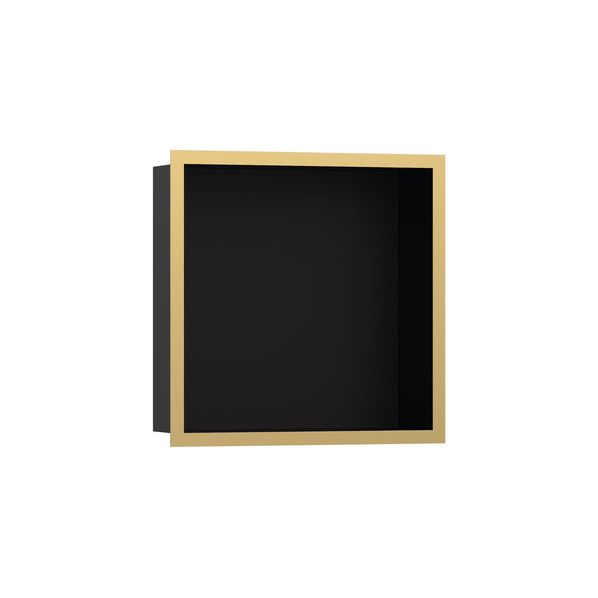 hansgrohe XtraStoris Individual Wall Niche Matte Black with Design Frame 12"x 12"x 4"