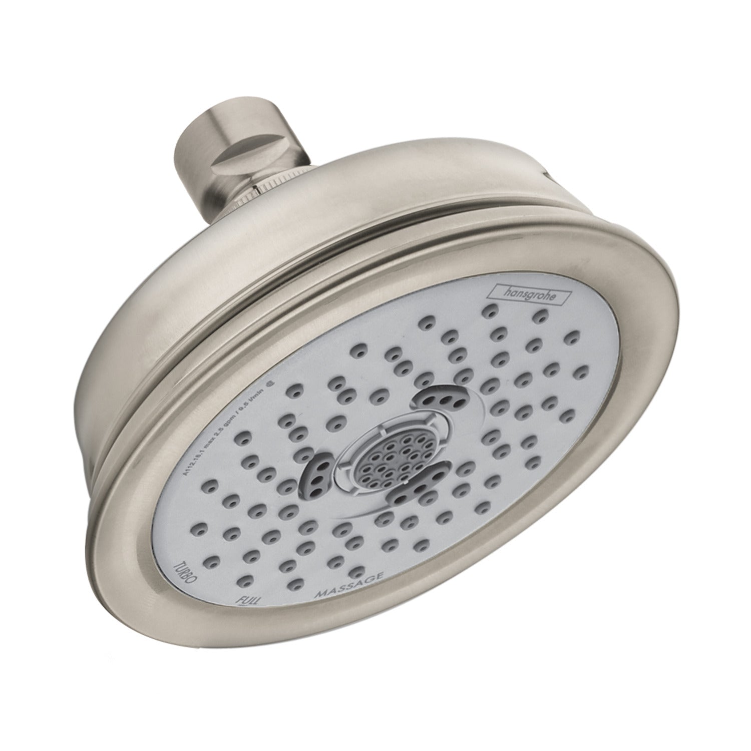 hansgrohe Croma 100 Classic Showerhead 3-Jet, 1.8 GPM