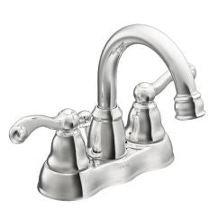 Moen WS84003 Traditional 1.2 GPM Two Handle High Arc Bathroom Faucet in Chrome