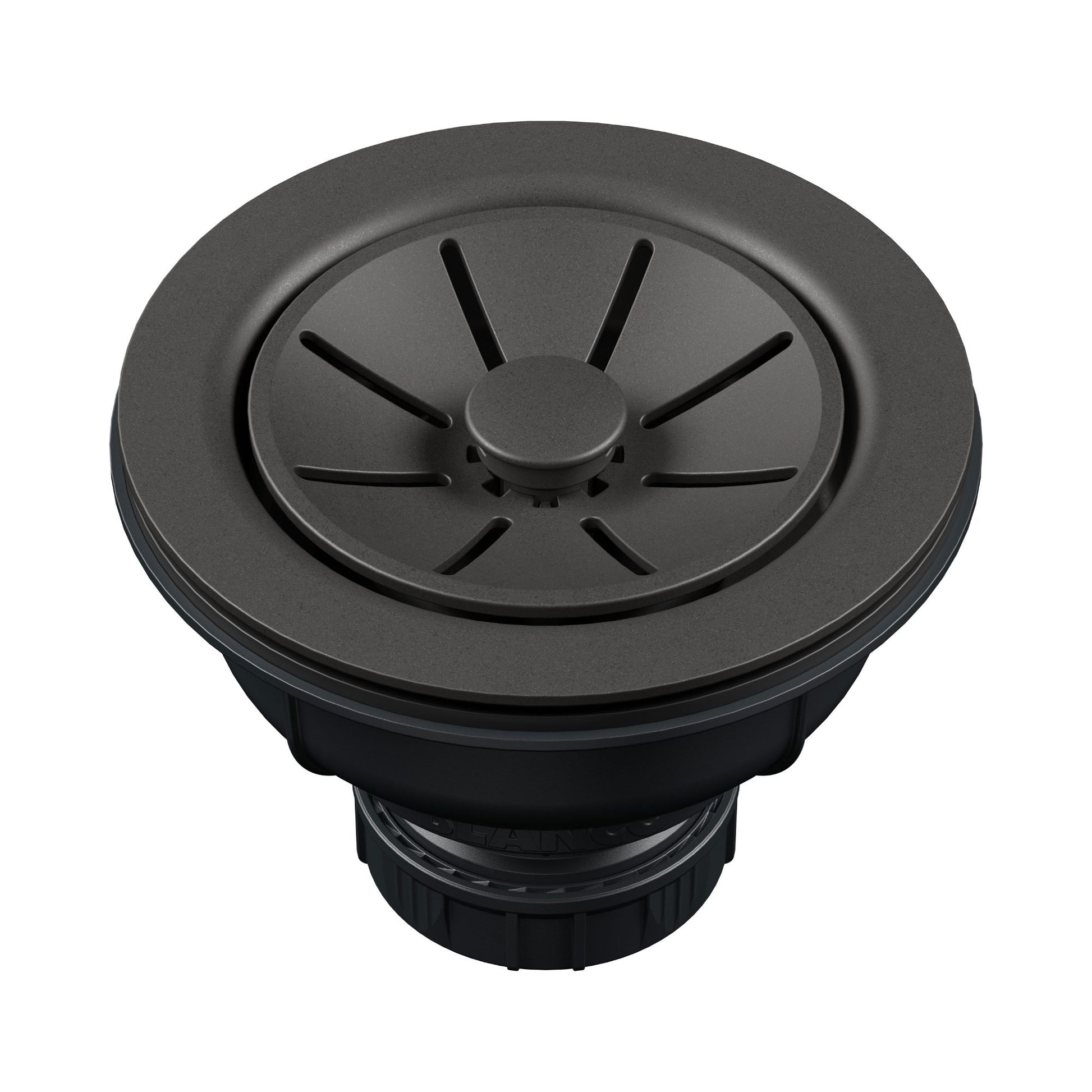 BLANCO Essential Silgranit Color-Matched 3.5" Basket Strainer with Turn-to-Close Design - Cinder
