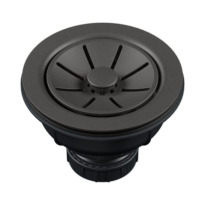 BLANCO Essential Silgranit Color-Matched 3.5" Basket Strainer with Turn-to-Close Design - Cinder