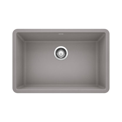 BLANCO 522428 Precis 27" Single Bowl Kitchen Sink - Metallic Gray