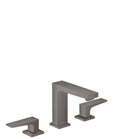 hansgrohe Metropol Widespread Faucet 110 with Lever Handles and Pop-Up Drain, 1.2 GPM