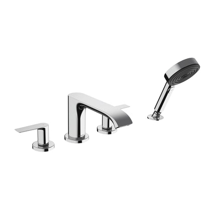 hansgrohe Vivenis 4-Hole Roman Tub Set Trim with 1.75 GPM Handshower