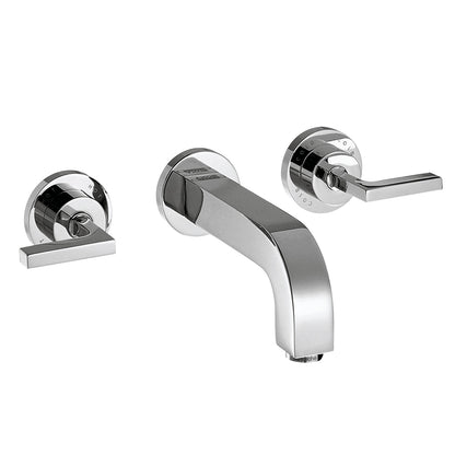 AXOR Citterio Wall-Mounted Widespread Faucet Trim with Lever Handles, 1.2 GPM