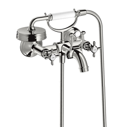 AXOR Montreux 2-Handle Wall-Mounted Tub Filler with Cross Handles and 1.8 GPM Handshower