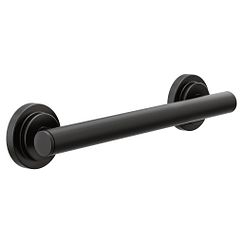 Moen YG0712 Matte black 12" designer grab bar