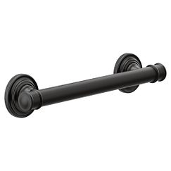 Moen YG6412 Matte black 12" designer grab bar