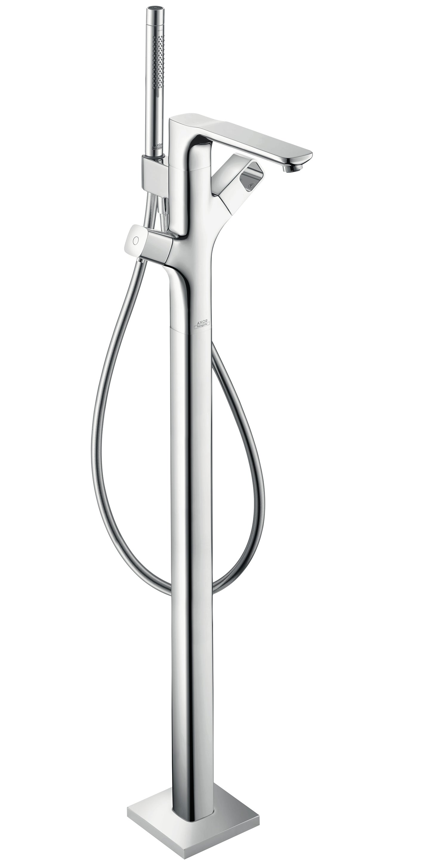 AXOR Urquiola Thermostatic Freestanding Tub Filler Trim with 1.75 GPM Handshower