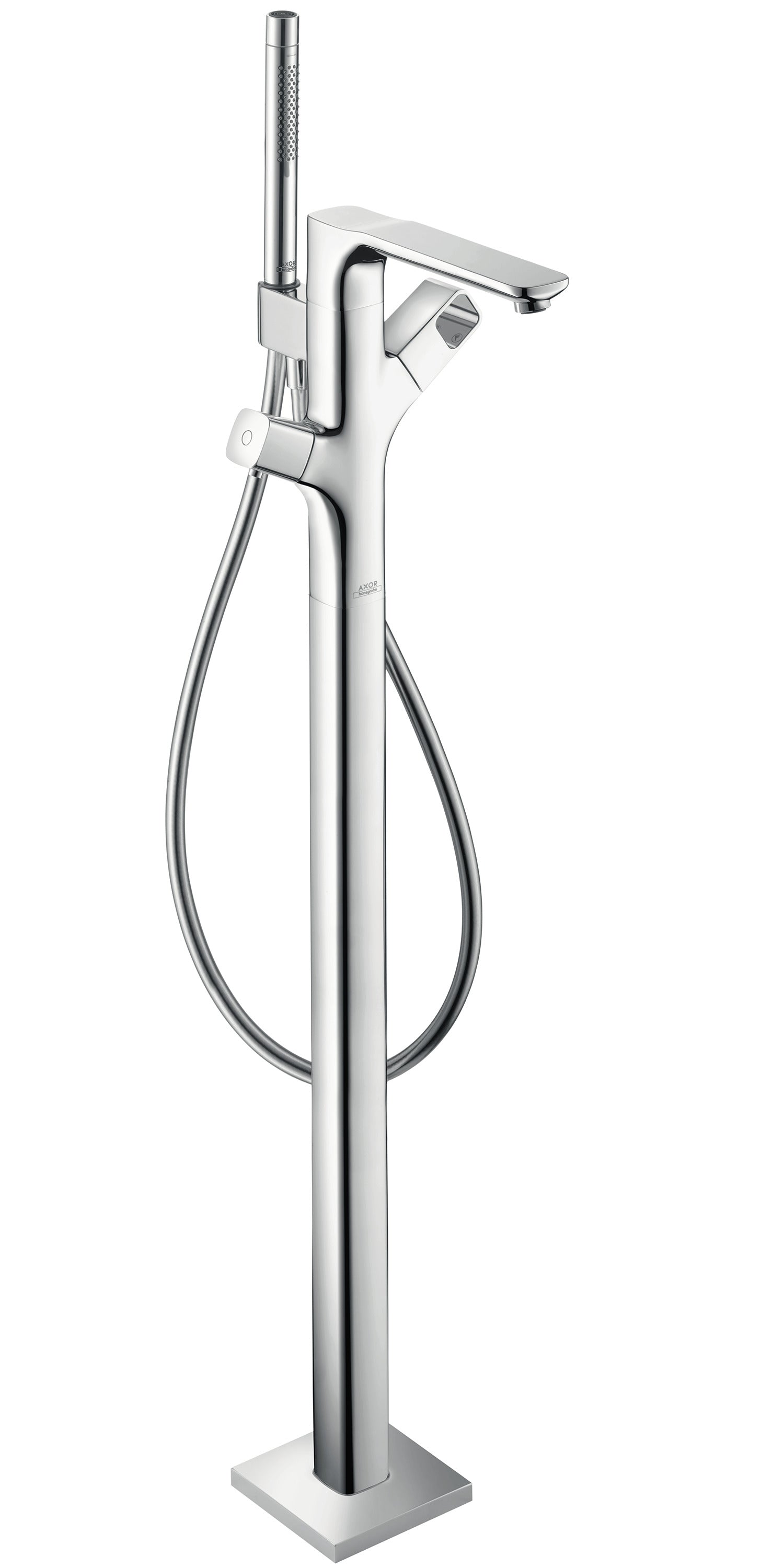 AXOR Urquiola Thermostatic Freestanding Tub Filler Trim with 1.75 GPM Handshower