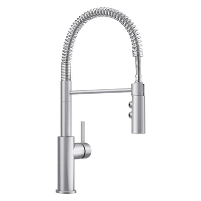 BLANCO Catris Semi-Pro Pull-Down Dual-Spray Kitchen Faucet - Pvd Steel