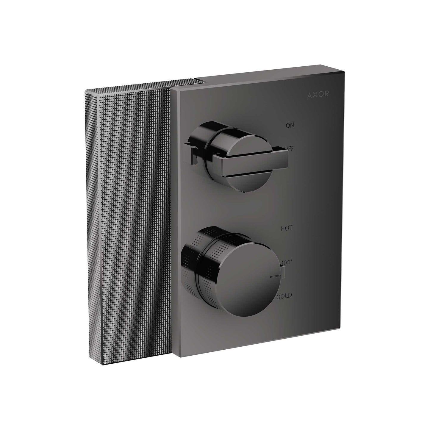 AXOR Edge Thermostatic Trim with Volume Control - Diamond Cut