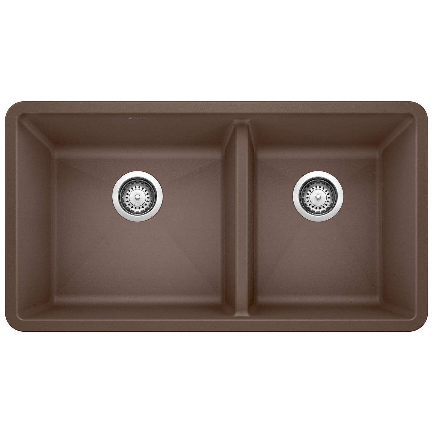 BLANCO 441129 Precis 1-3/4 Double Bowl Kitchen Sink - Café