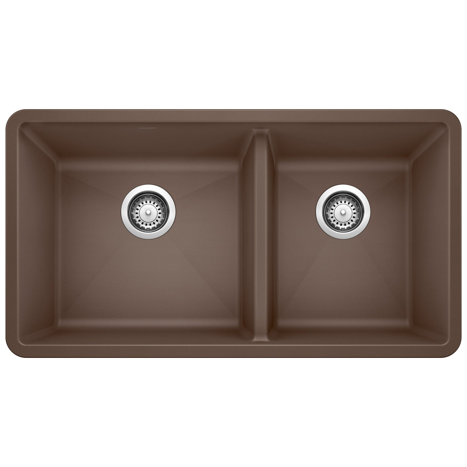 BLANCO 441129 Precis 1-3/4 Double Bowl Kitchen Sink - Café