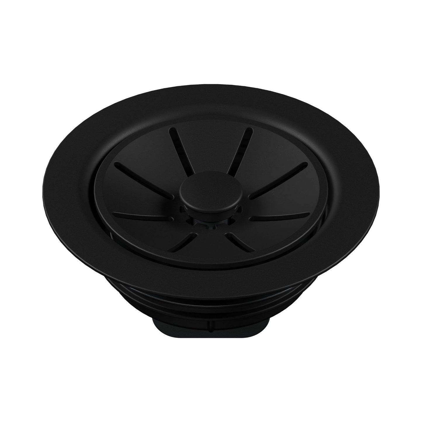 BLANCO Essential Silgranit Color-Matched Disposal Flange Insert with Waste Scraper - Coal Black