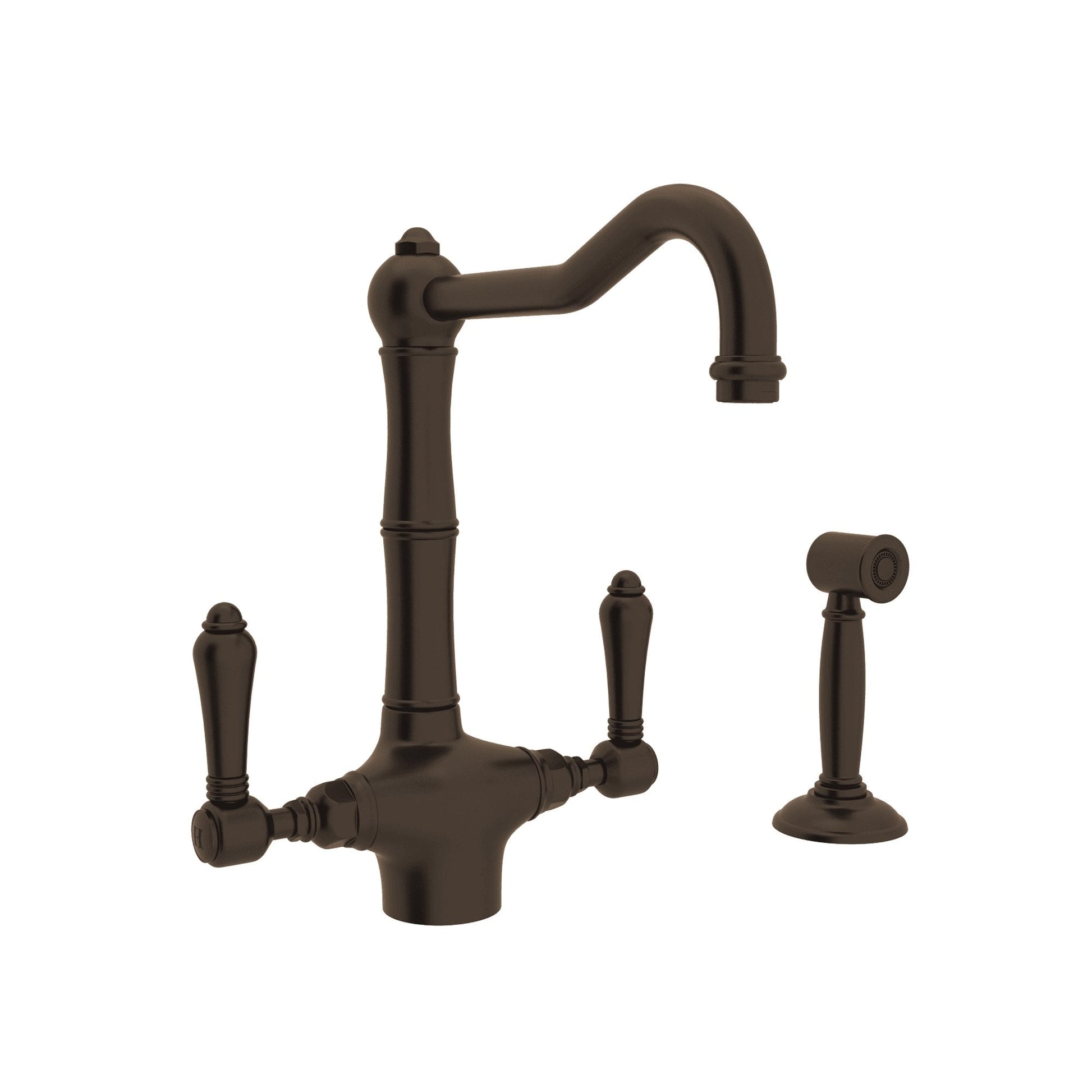 ROHL A1679WS Acqui® Two Handle Kitchen Faucet With Side Spray
