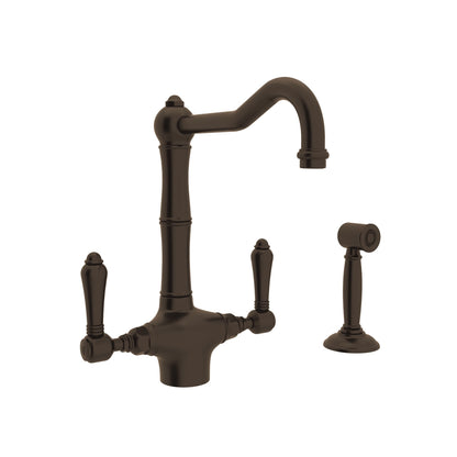 ROHL A1679WS Acqui® Two Handle Kitchen Faucet With Side Spray