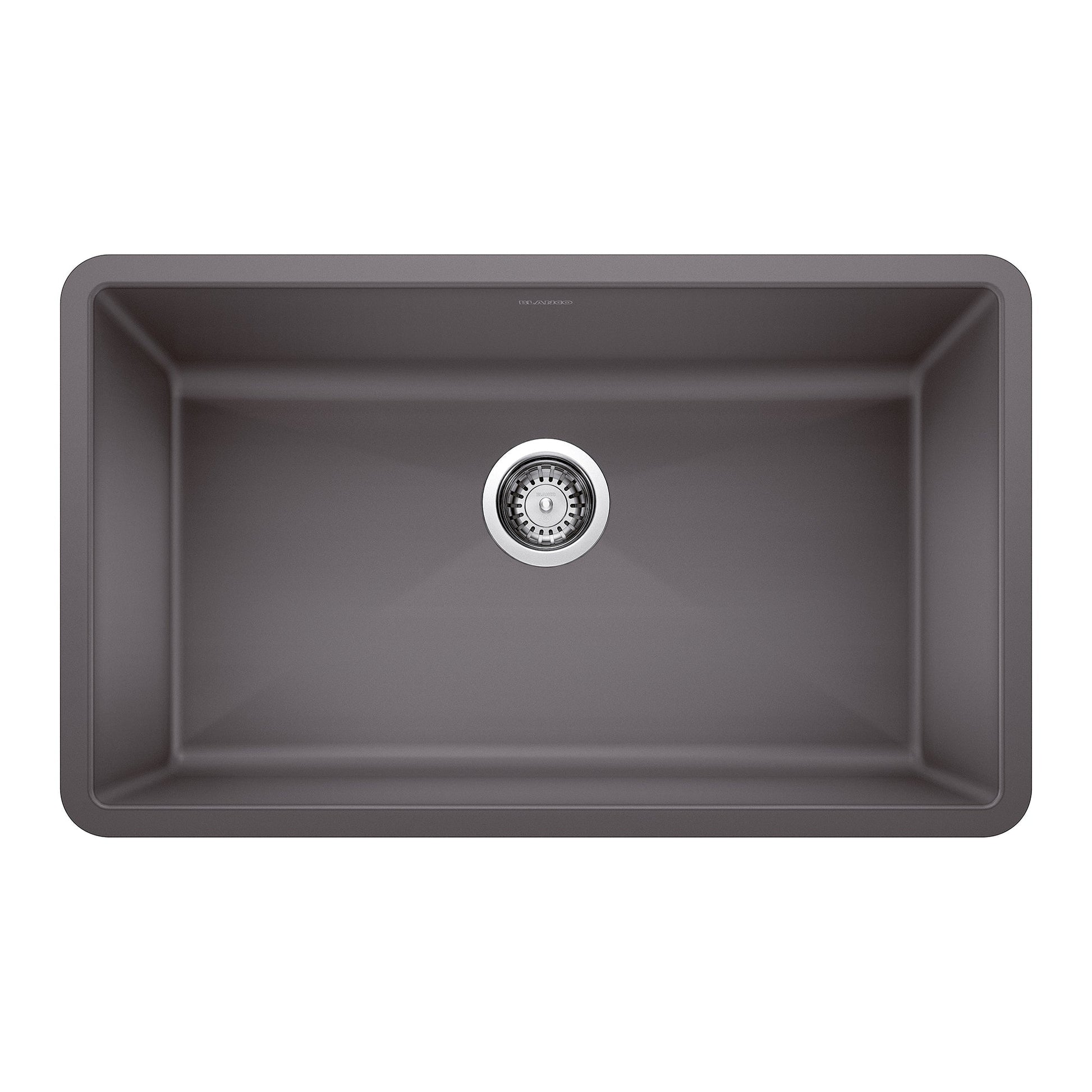BLANCO 441478 Precis Super Single Bowl Kitchen Sink - Cinder