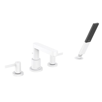 hansgrohe Finoris 4-Hole Roman Tub Set Trim with 1.75 GPM Handshower