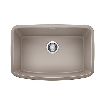 BLANCO 442549 Valea 27" Single Bowl Kitchen Sink - Truffle
