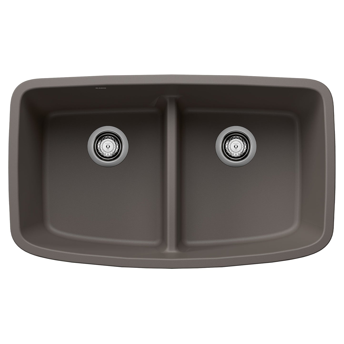 BLANCO 443126 Valea Equal Double Bowl Kitchen Sink with Low Divide - Volcano Gray