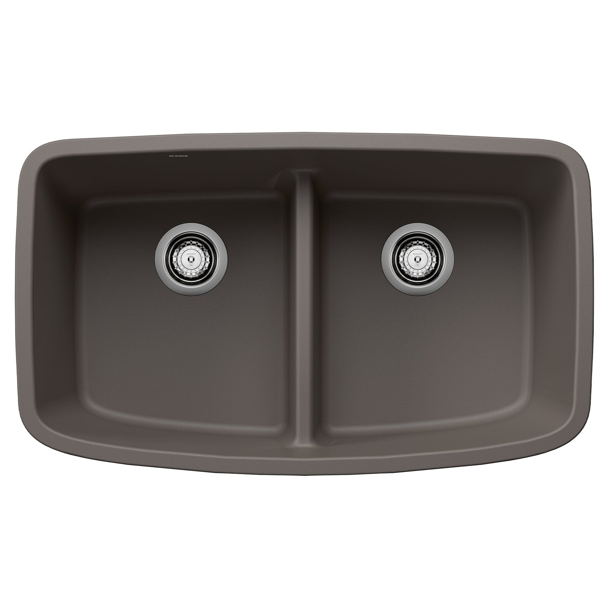 BLANCO 443126 Valea Equal Double Bowl Kitchen Sink with Low Divide - Volcano Gray