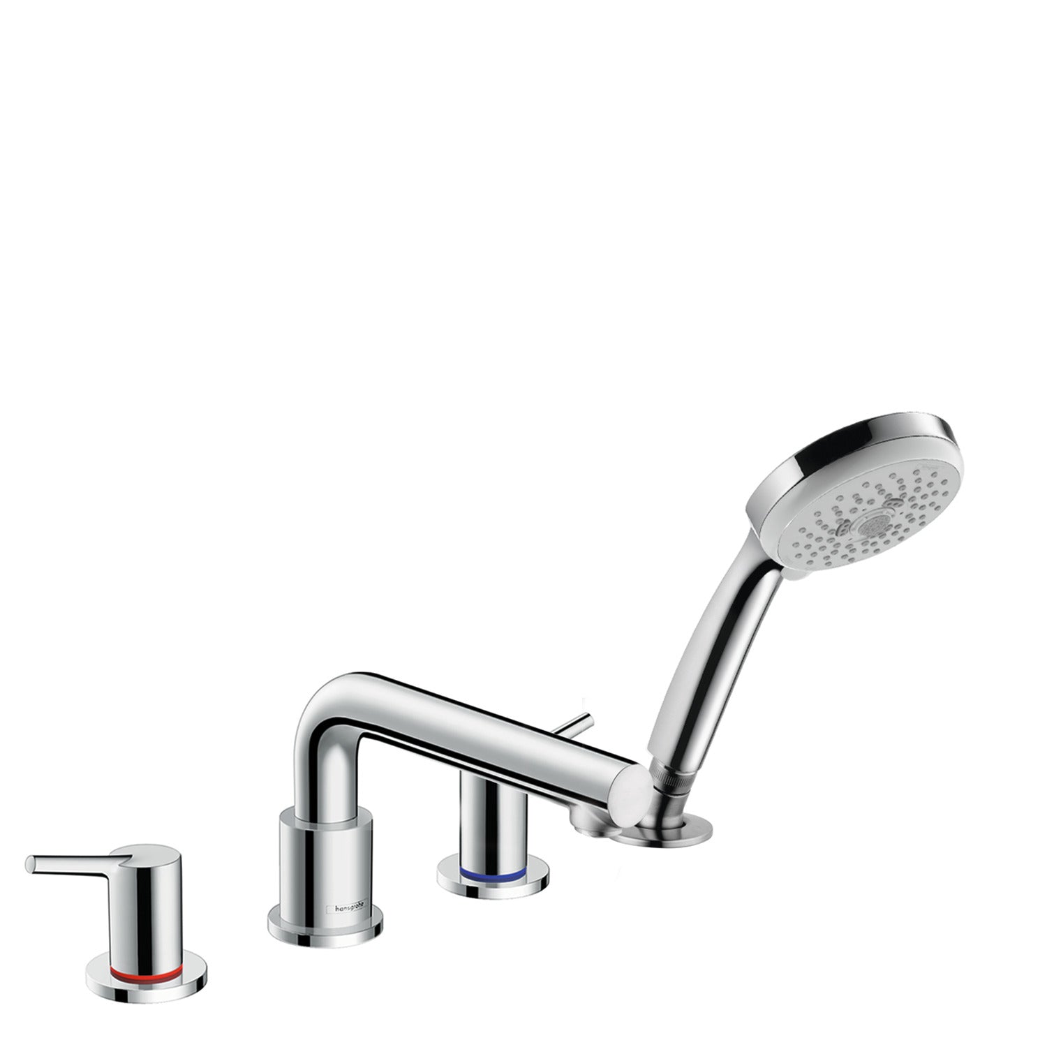 hansgrohe Talis S 4-Hole Roman Tub Set Trim with 1.8 GPM Handshower