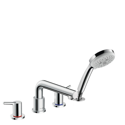 hansgrohe Talis S 4-Hole Roman Tub Set Trim with 1.8 GPM Handshower