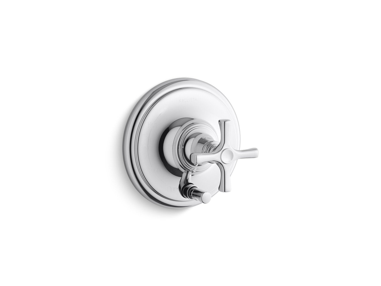 Kallista Bellis Pressure Balance Trim with Diverter, Cross Handle