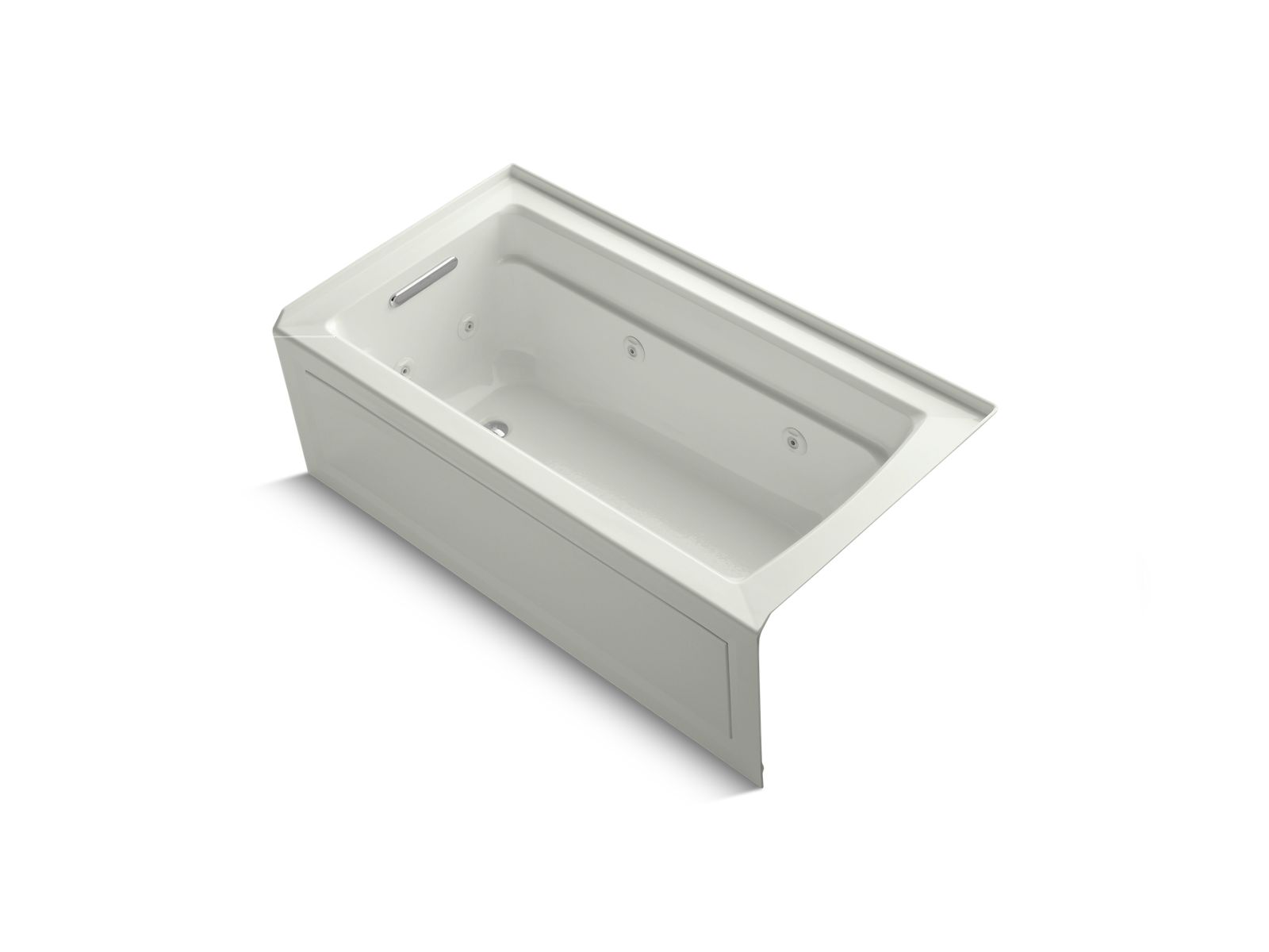 KOHLER K-1122-LA Archer 60" x 32" alcove whirlpool bath, left drain