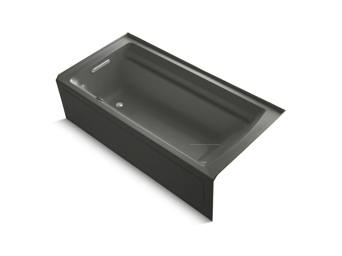 KOHLER K-1124-GHLAW Archer 72" x 36" alcove Heated BubbleMassage air bath with Bask heated surface, left drain