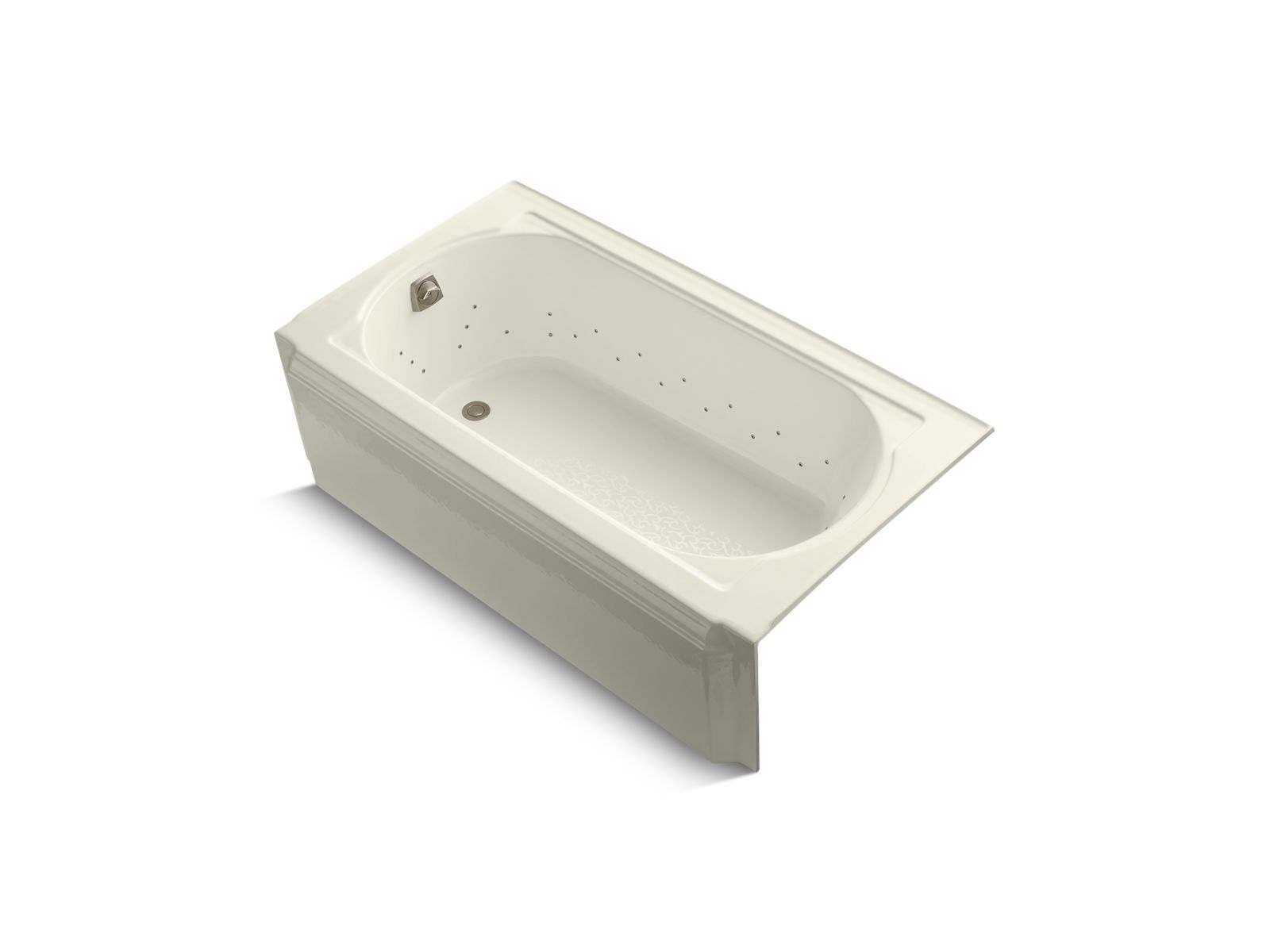 KOHLER K-723-GBN Memoirs 60" x 33-3/4" alcove BubbleMassage air bath, left drain