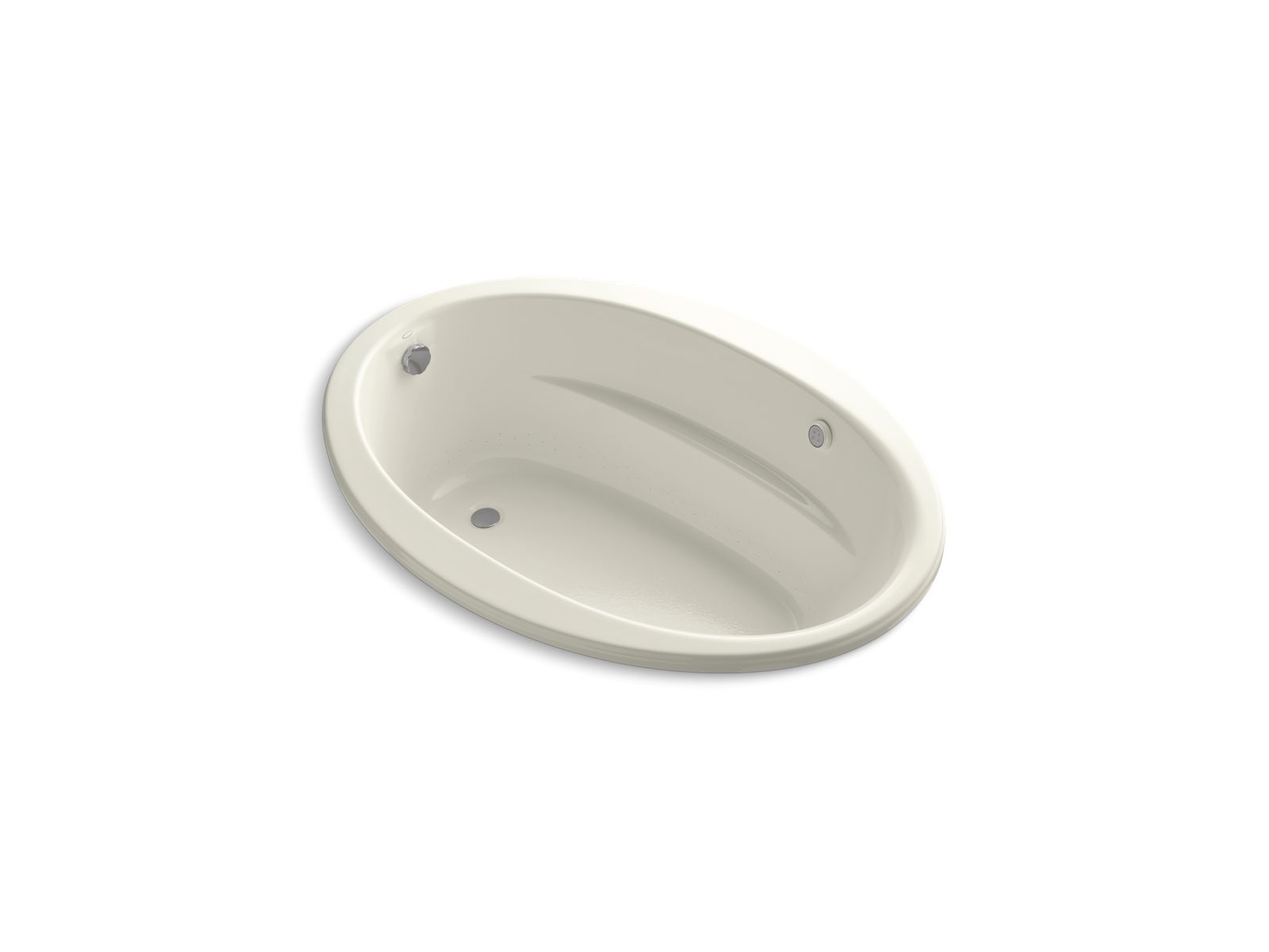 KOHLER K-1162-GH Sunward 60" x 42" drop-in Heated BubbleMassage air bath