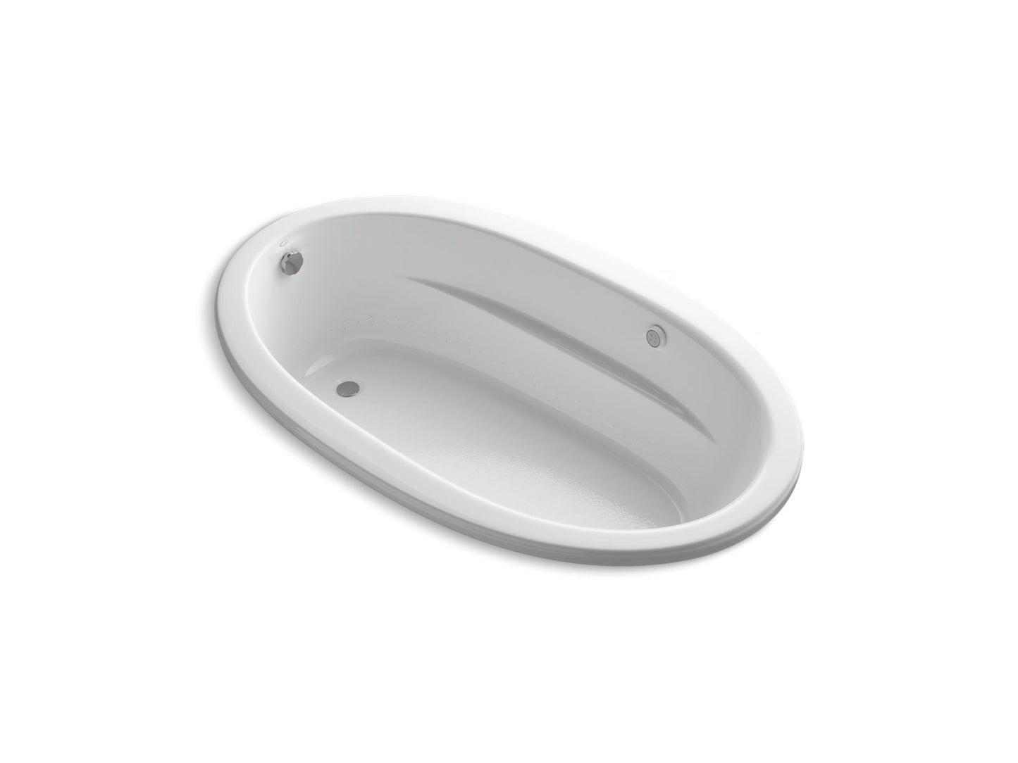 KOHLER K-1164-GH Sunward 72" x 42" drop-in Heated BubbleMassage air bath