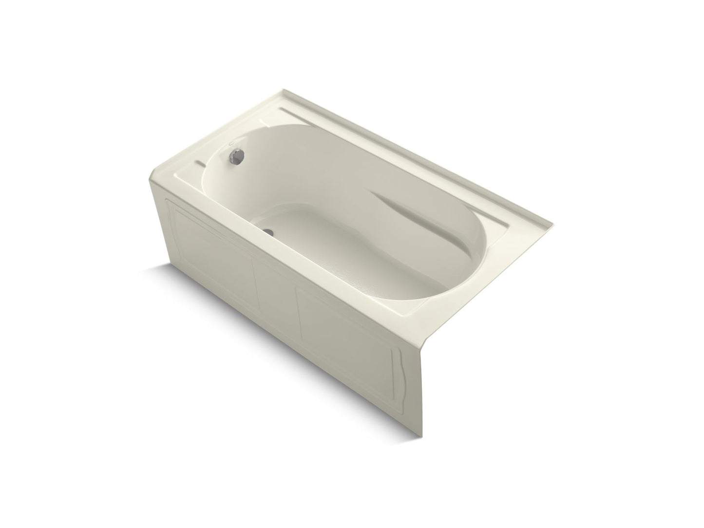 KOHLER K-1184-LA Devonshire 60" x 32" alcove bath, left drain