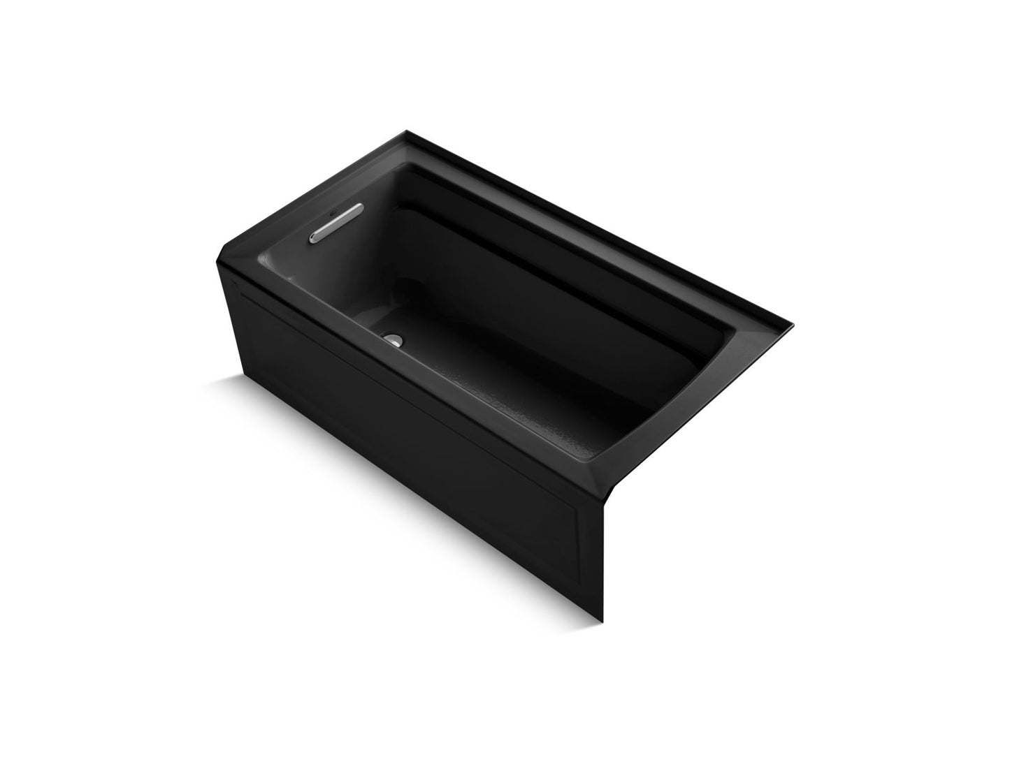 KOHLER K-1122-GHLA Archer 60" x 32" alcove Heated BubbleMassage air bath, left drain