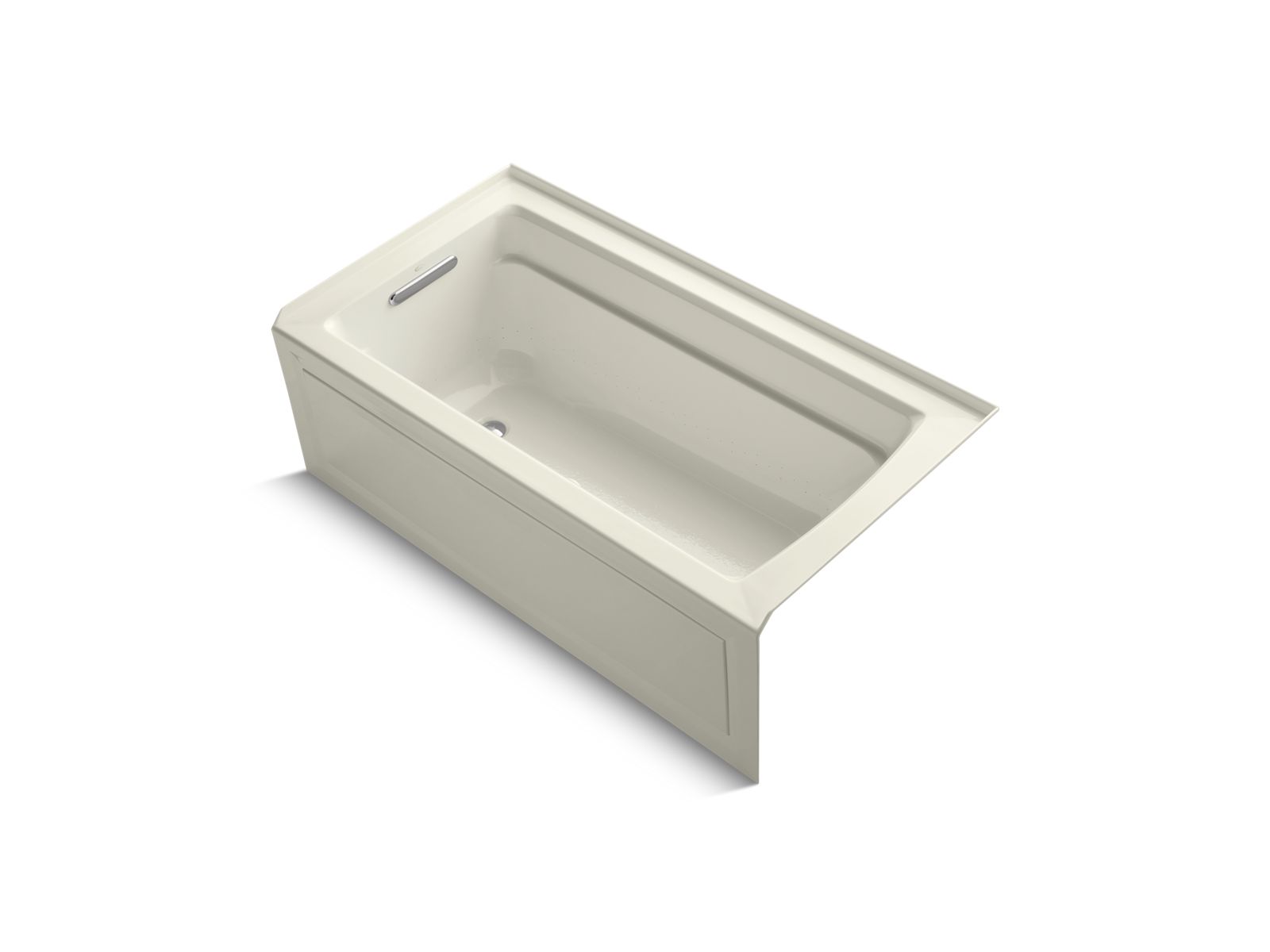 KOHLER K-1122-GHLA Archer 60" x 32" alcove Heated BubbleMassage air bath, left drain