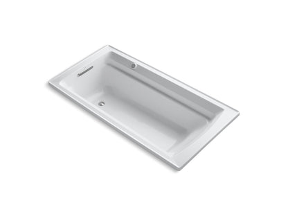 KOHLER K-1124-GHW Archer 72" x 36" drop-in Heated BubbleMassage air bath with Bask heated surface