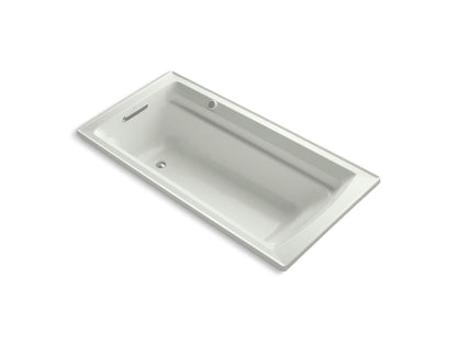 KOHLER K-1124-GHW Archer 72" x 36" drop-in Heated BubbleMassage air bath with Bask heated surface