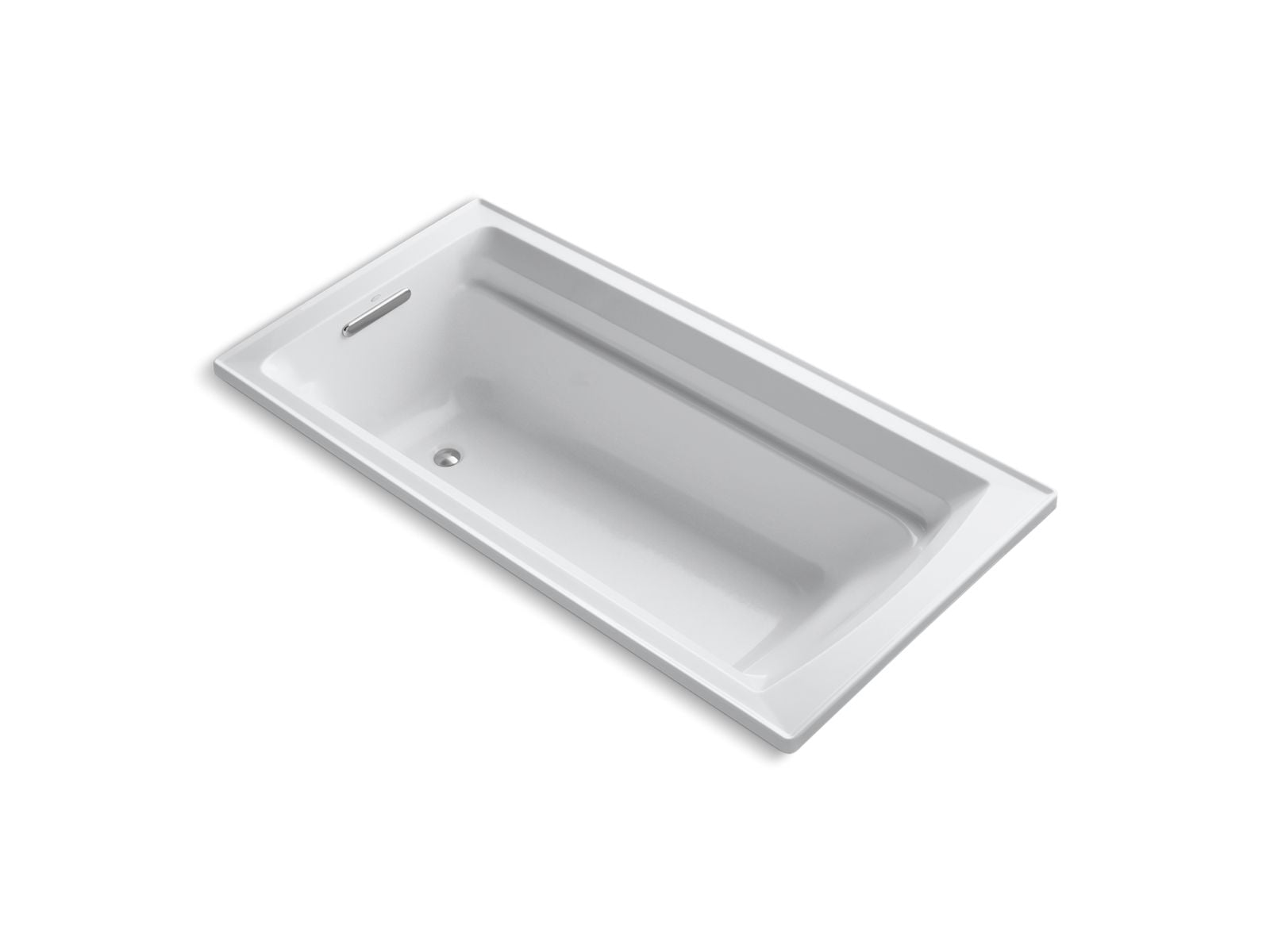 KOHLER K-1125-W1 Archer 72" x 36" drop-in bath with Bask heated surface