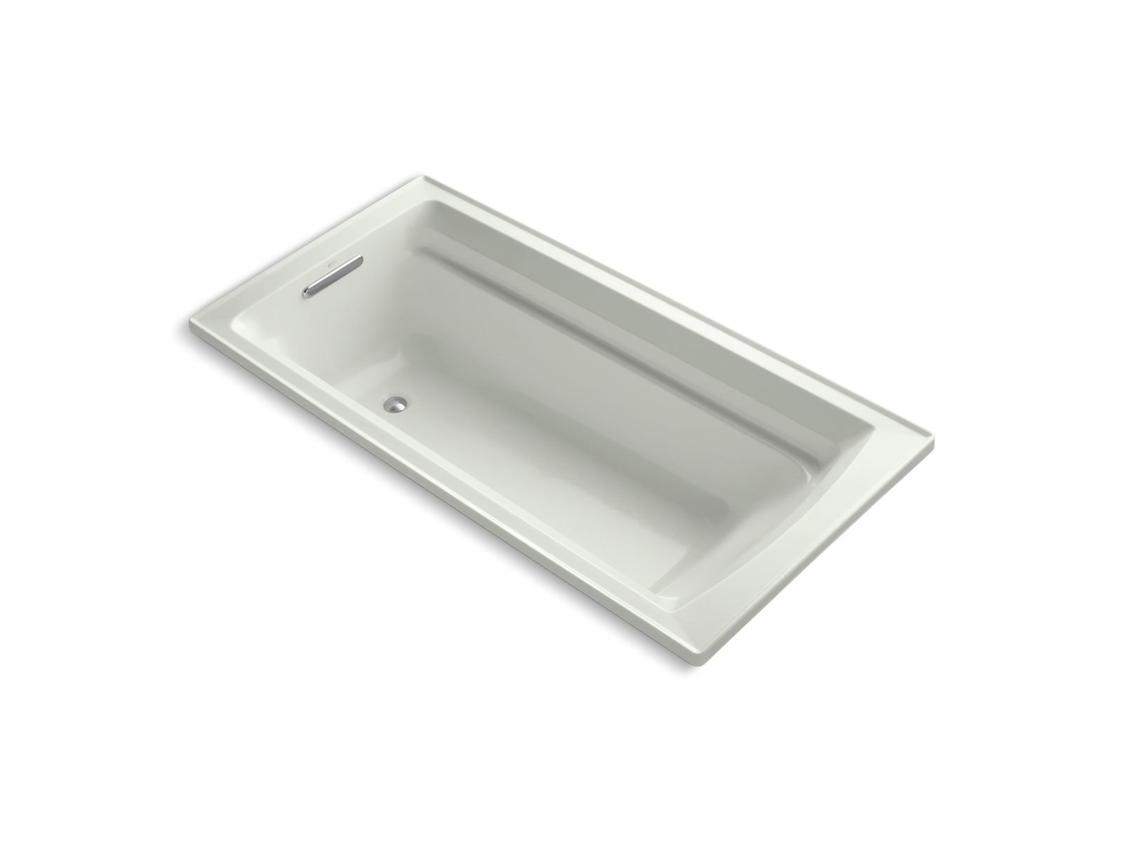 KOHLER K-1125-W1 Archer 72" x 36" drop-in bath with Bask heated surface