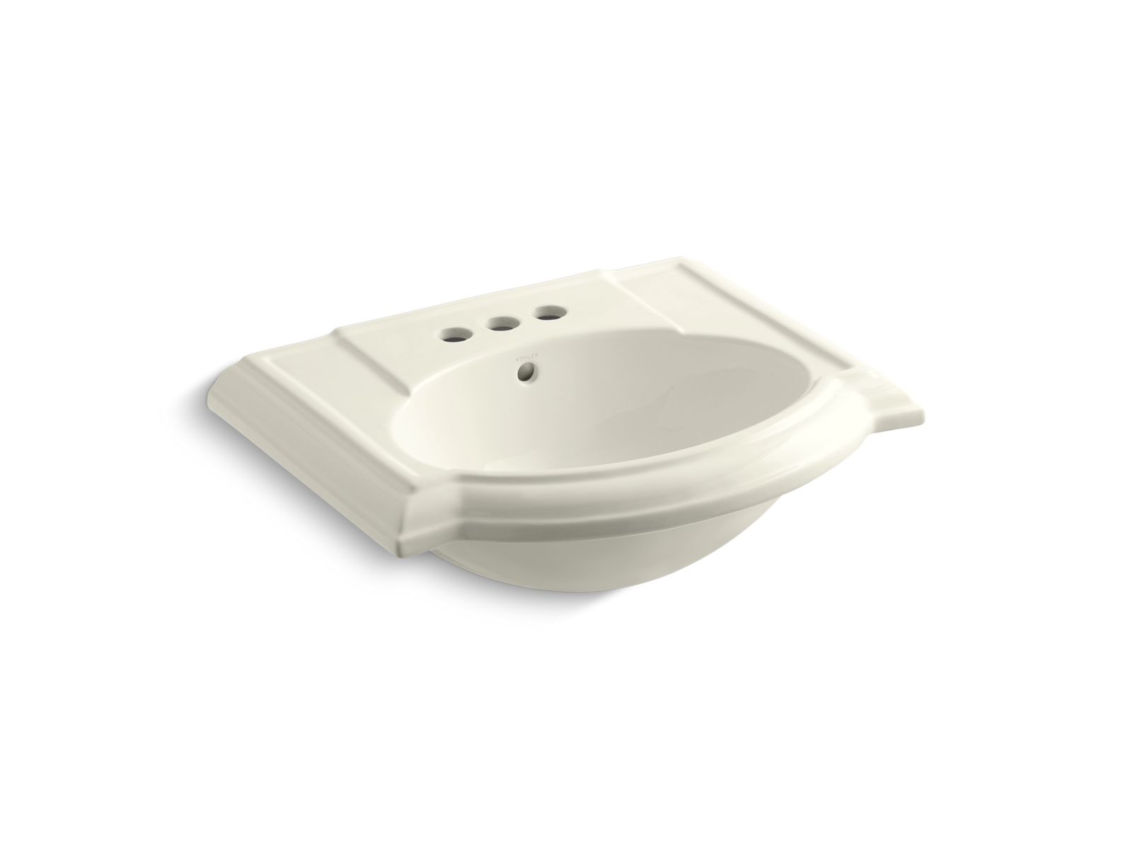 KOHLER K-2287-4 Devonshire 24-1/4" rectangular pedestal bathroom sink