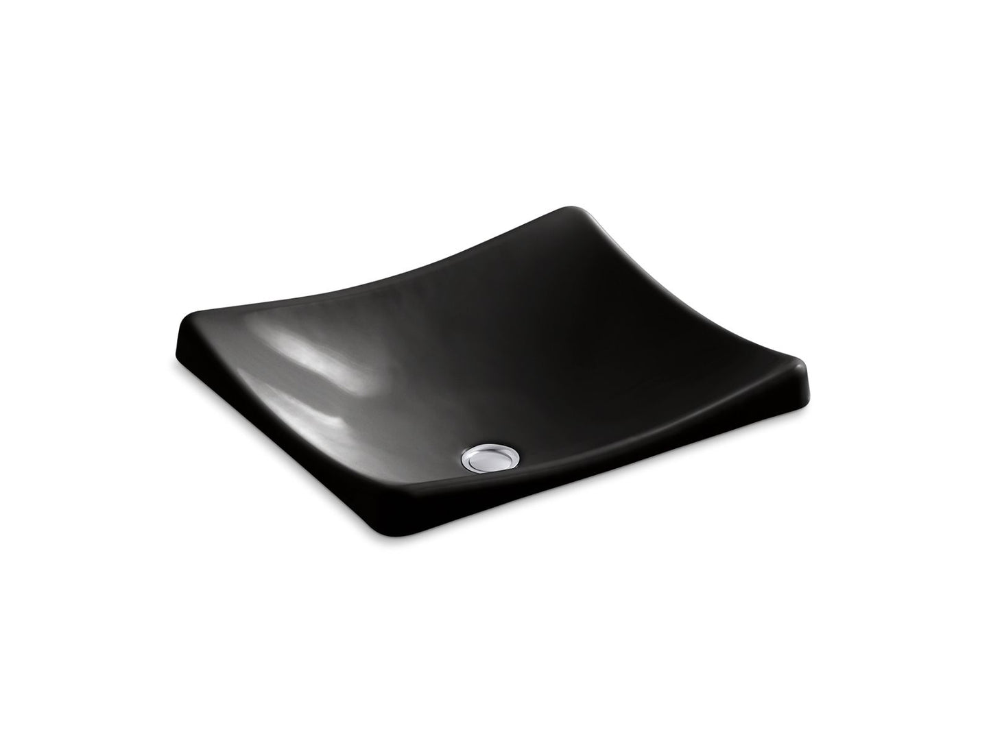 KOHLER K-2833 DemiLav 18-1/4" rectangular vessel bathroom sink, no overflow