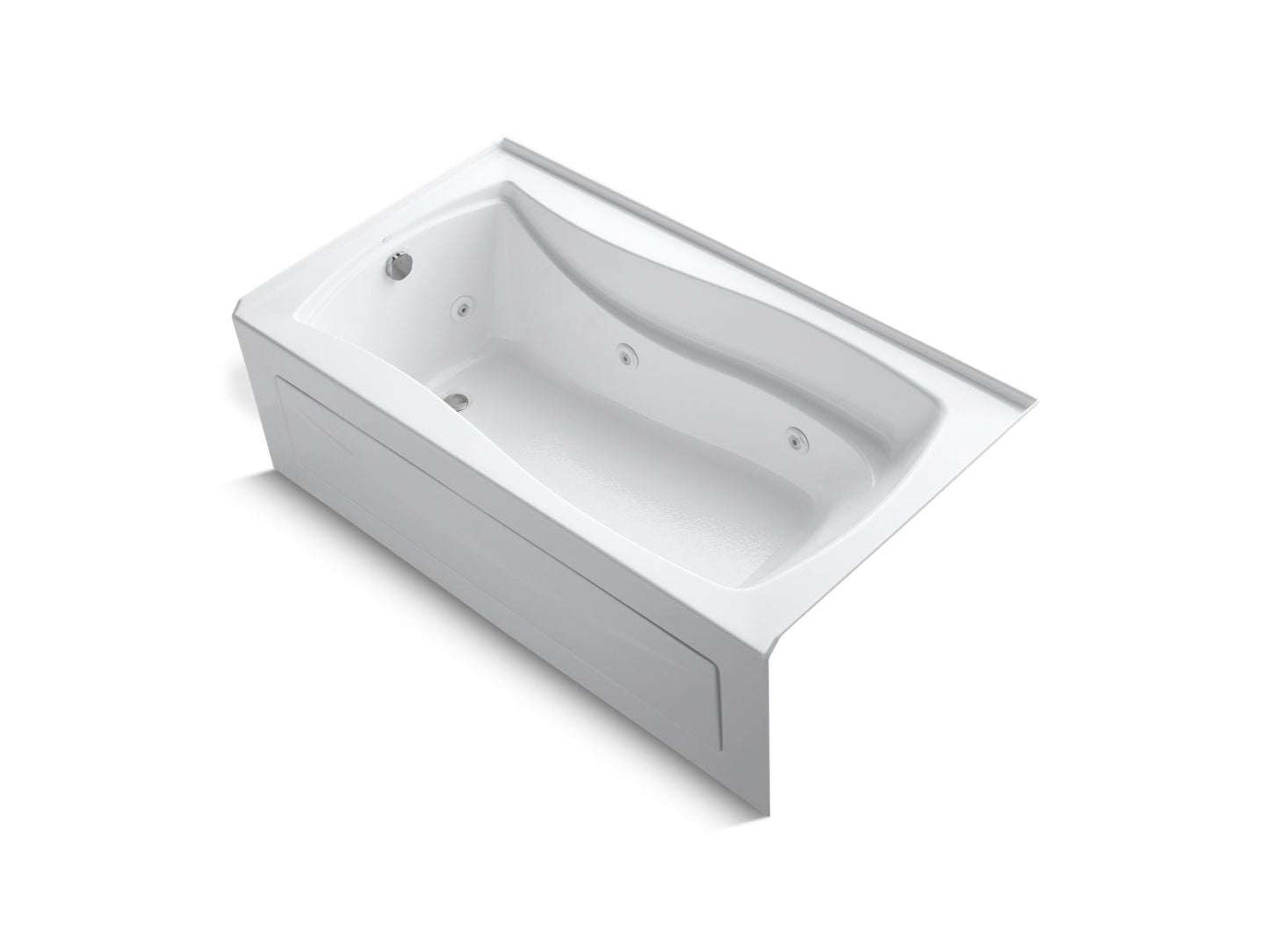 KOHLER K-1224-HL Mariposa 66" x 36" alcove heated whirlpool, left drain