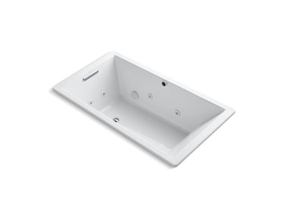 KOHLER K-1173-JH Underscore 66" x 36" drop-in heated whirlpool bath