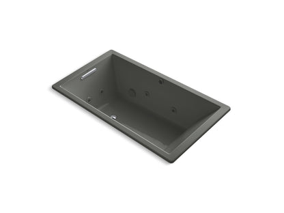KOHLER K-1173-JH Underscore 66" x 36" drop-in heated whirlpool bath