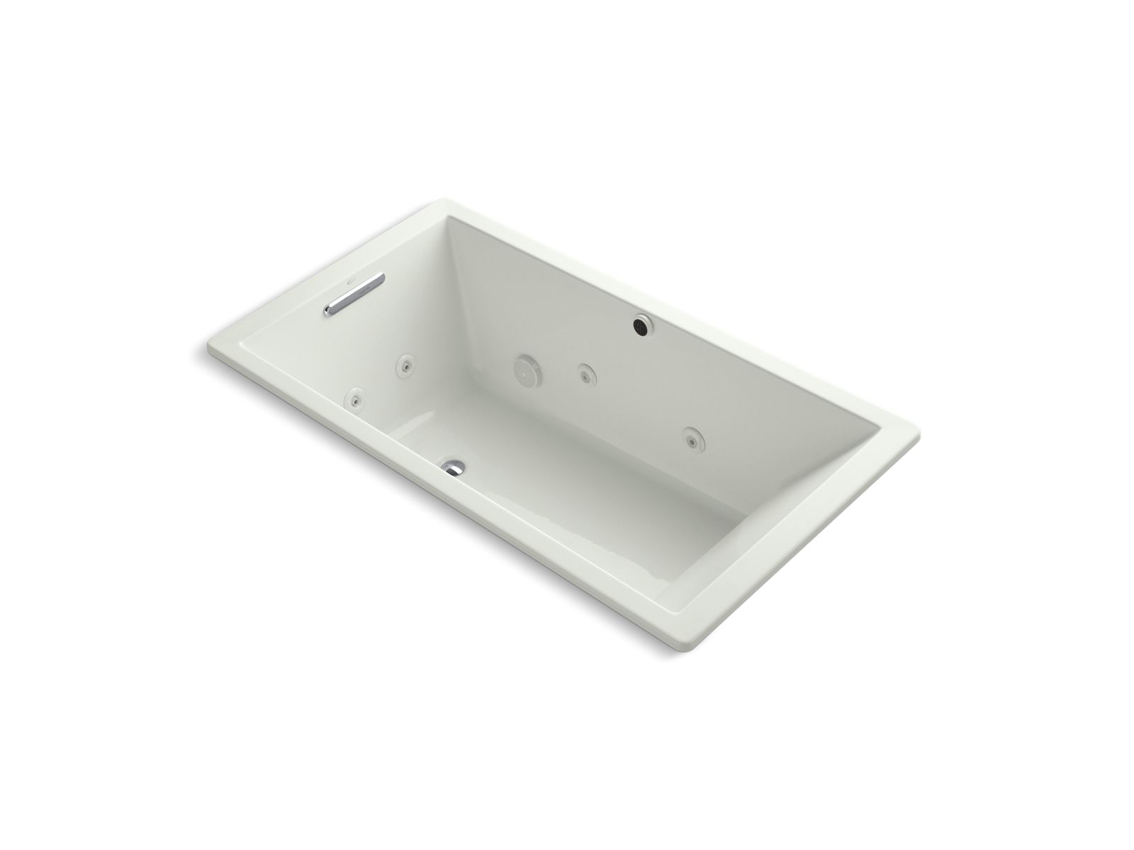 KOHLER K-1173-JH Underscore 66" x 36" drop-in heated whirlpool bath