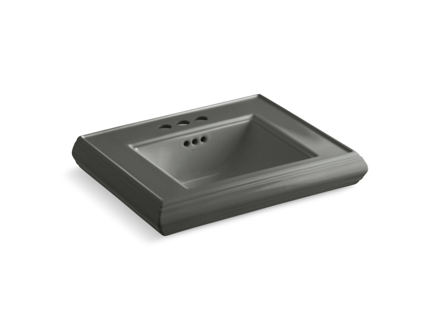 KOHLER Memoirs Pedestal/console table bathroom sink basin with 4" centerset faucet holes