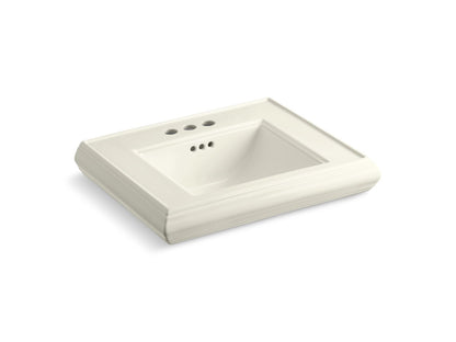 KOHLER Memoirs Pedestal/console table bathroom sink basin with 4" centerset faucet holes