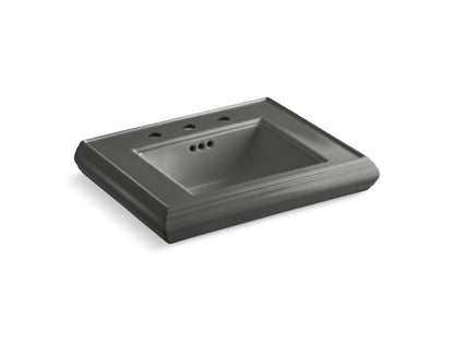 KOHLER Memoirs Pedestal/console table bathroom sink basin with 8" widespread faucet holes